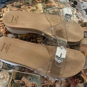 Clear mules dr scholls x urban outfitters